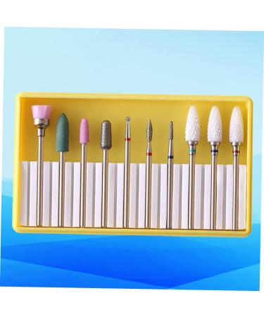 1 Set manicure drill bits nail grinding head nail for beginners nail grinding polisher Nail File Drill Bits Grit Gel Nails Bit electrical tools pedicure Nail supplies - Buy Online on GoSupps.com