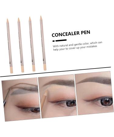 Healeved 4pcs Wooden Spot Concealer Pens Eye Circle Concealer Pen Spot Scar Concealer Pen Assorted Color - Buy Online on GoSupps.com