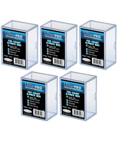 Ultra Pro Pack of 5 - 100 Count 2 Piece Storage Box