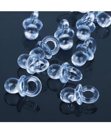 Blue Acrylic Mini Pacifiers - 50 Pack for Baby Shower Decorations | International Shipping Available - Buy Online on GoSupps.com