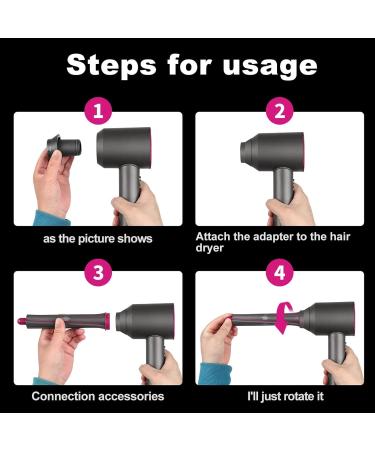Make Curls Adapter for HD01 HD02 HD03 HD04 HD07 HD08 Hair Dryer Models Attachment Parts for Converting Hair Dryer to Curling Iron Styler - Buy Online on GoSupps.com