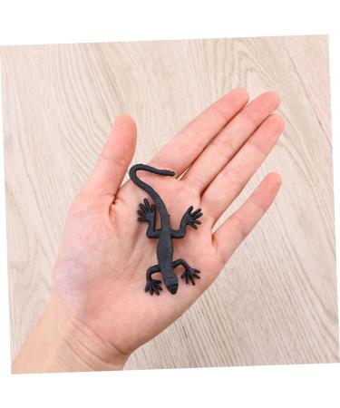 Feltelectr 10-Pack Halloween Gecko Toys - Creepy Simulation Gifts & Decor | Black 3.5x8cm Models for Spooky Fun - Buy Online on GoSupps.com