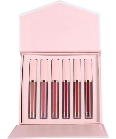 Scnvsi 6Pcs Matte Liquid Lipstick Set for Women Girls Waterproof Pigmented Lip Gloss Beautiful Colors for All Occasions - Buy Online on GoSupps.com