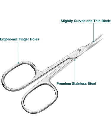 Anrui Stainless Steel Nail Shaver & Skin Scissors - Curved Design for Precise Dead Skin Removal | Sharp Manicure Tool - Buy Online on GoSupps.com