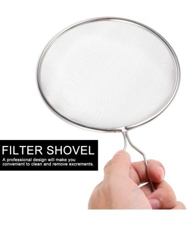 BESPORTBLE 2pcs Pet Sand Shovel Sand Filter Mesh Reptile Sand Shovel Sieve Filter Pet Supplies Reptile Supplies Reptile Cleaning Tool Filter Shovel Stainless Steel Filter 26x14cmx2pcs Silverx2pcs - Buy Online on GoSupps.com