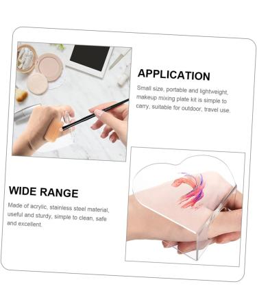  DIYEAH Makeup Mixing Palette Acrylic Foundation Mixing Plate Nail Art Palette Multi-purpose - Buy Online on GoSupps.com