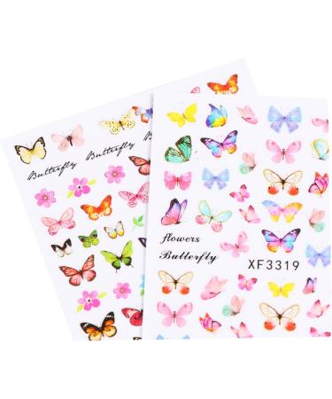 Healvian 8 Sheets Women Nail Art Sticker Nail Design DIY Fingernails Nail Decal Nail Stickers Nail Decor Stickers Nail Art Stickers Flower Patterns Manicure Tips Flower Stickers - Buy Online on GoSupps.com