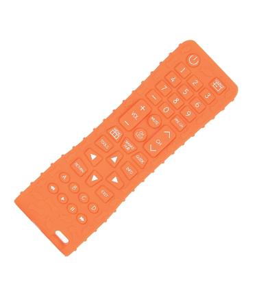 Bright Color Baby Remote Control Bite Ring Toy - Silicone Gum Massage Teether (Orange) - Safe for Home Use - Buy Online on GoSupps.com