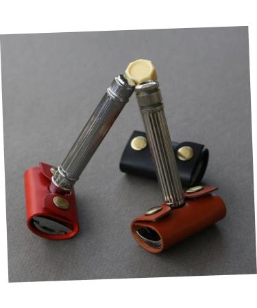 Hakidzel 3-St Razor Case | Travel Accessories for Men | Synthetic Leather Scratch-Resistant Protection for Manual Razors - Buy Online on GoSupps.com