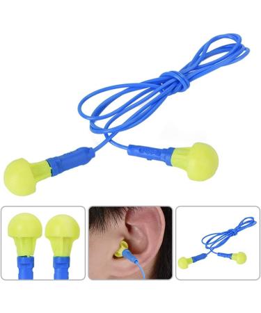 Yellow & Blue Soft Foam Earplugs | Soundproof Mushroom Head Earplugs for Learning & Industry - Buy Internationally - Buy Online on GoSupps.com