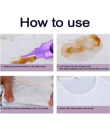 2PC Enzyme Laundry Stain Remover - Fast & Effective Stain Cleaning Solution for Clothing | Purple Bottle - Buy Online on GoSupps.com