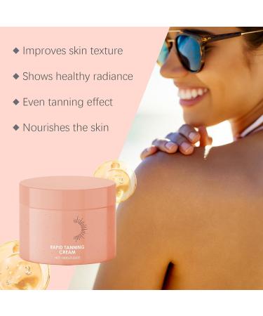 2PC Hydrating Tanning Enhancer Tanning Extender Bronze Hydrating Milk Self Tanner Cream Natural and Fast Tan Without Sun Light & Non-greasy Formula Matte Skin Convient Tous les Types de Peau - Buy Online on GoSupps.com