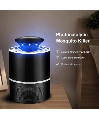 Indoor Mosquito Zapper: Bug Killer with 360 LED & Strong Suction Fan - Black | For Home, Kitchen, Office - Insect Trap - Buy Online on GoSupps.com