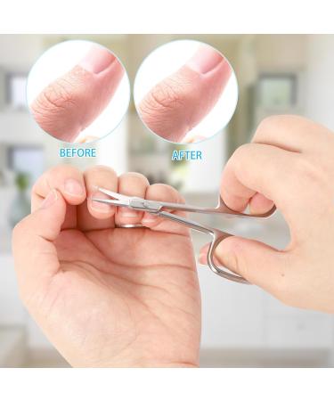 YIAGUN Curved Blade Nail Scissors Professional Stainless Steel Manicure Pedicure Scissors - Buy Online on GoSupps.com