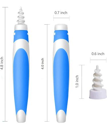 Q Grips Ear Wax Remover - Soft Spiral Earwax Removal Tool with 16 Replacement Heads - Reusable Q Twist Silicone Cleaner for Adults & Children - Buy Online on GoSupps.com