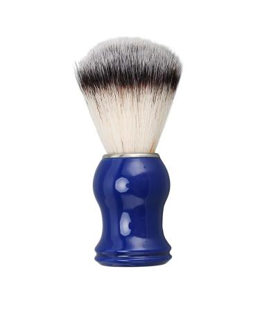 Handmade Shaving Brush Men's Barber Brush with Blue Handle Professional Grooming Brush for Beauty Salon