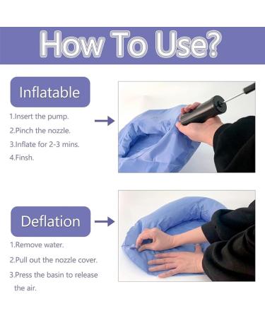 Inflatable Bedpan Elderly Females Bed Pan Hospital Toilet for Adults Disabled Home Nursing Urinals Accessories Portable(2 pcs) - Buy Online on GoSupps.com