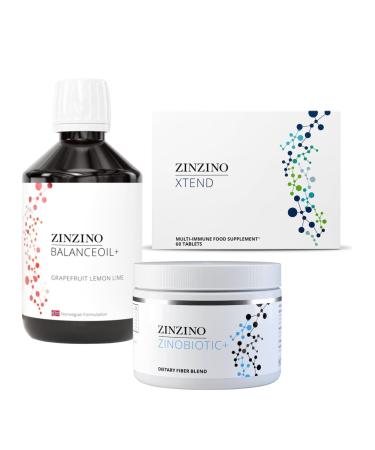 ZinZino ZinZino Health Protocol Kit - BalanceOil+ Grapefruit Lemon-Lime 300ml ZinoBiotic+ & Xtend - Complete Premium Kit