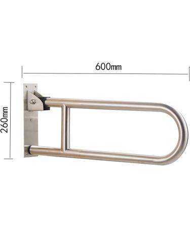 Grab Rail Bathroom Handrail Showers Walls Toilet Grab Bar Senior Citizens Fold Down Support Hinged Safety Rail Support Drop Down Ba - Buy Online on GoSupps.com