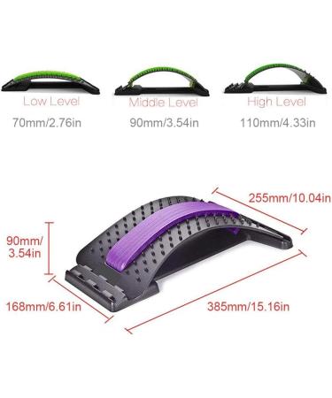 Backer 1 Piece Back Stretch Equipment Massager - Lumbar Spine Relaxation & Pain Relief | Blue Fitness Gear - Buy Online on GoSupps.com