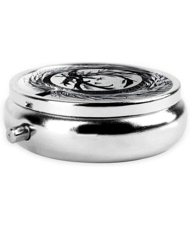 Abstractionist Treeround Pill Box | 3 Compartment Portable Organizer for Travel & Purse | International Shipping - Buy Online on GoSupps.com