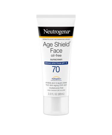 Neutrogena Age Shield Face Sunscreen Lotion SPF 70, 3 oz (Pack of 3) - Buy Online on GoSupps.com