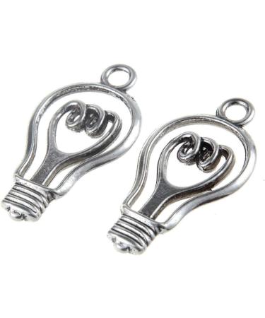 Lurrose Alloy Pendant 30 Pcs Light Bulb Charms Spacer Beads Bulb Pendants Earring Charms Handmade Pendant Accessories Bags - Buy Online on GoSupps.com