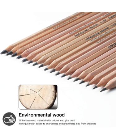 30-Piece Sketching Pencil Set with Graphite and Charcoal Pencils - Complete Artist Kit for Drawing, Sketching, and Shading - Includes Erasable Pen and Paper - Sketch Pencils Set - Buy Online on GoSupps.com