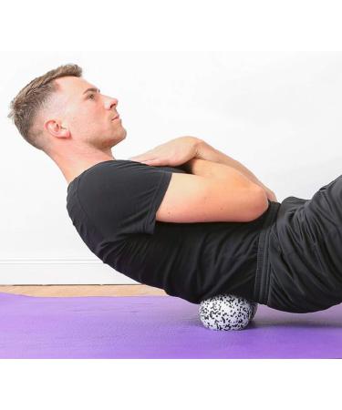 Jung & Durtig 2in1 Fascia Rollers Set - Original Foam Roller for Spine Neck & Legs | Includes eBook Training & Exercises | Duoball 12cm White   - Buy Online on GoSupps.com