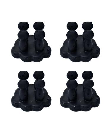 Plumdrop 4 pieces of self -adhesive wall hooks perfect for the organization of towel keys and razors in your bathing room kitchen or your bedroom