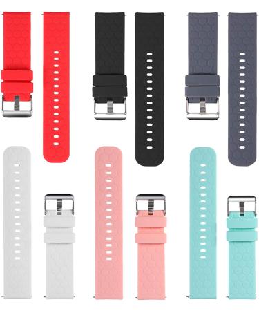 6-Pack Soft Silicone Bands for Donerton & KALINCO P22 Smart Watches - Quick Release Sport Straps for Women & Men - Buy Online on GoSupps.com