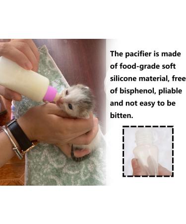 Kapsing 60ml Pet Baby Bottle Kit for Cats & Dogs - Rearing Bottle Set with Sucking Brush & Needle (Pink) - Ideal for Breeding & Feeding - Buy Online on GoSupps.com