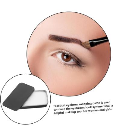 SOESFOUFU eyebrow makeup drawing paste brow mapping tool brow contour paste aluminum box 1 count (Pack of 1) Black - Buy Online on GoSupps.com