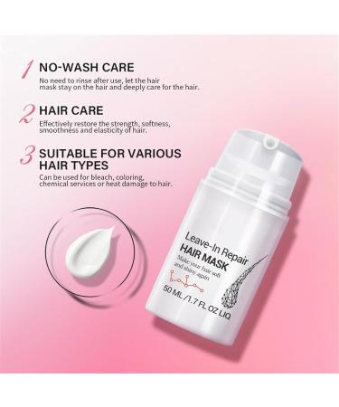 Leave-in hair cream Repair Hair Mask 50ml collagen hair mask dry and damaged hair mask moisturizing hair mask for extreme and coarse hair (2PC) - Buy Online on GoSupps.com