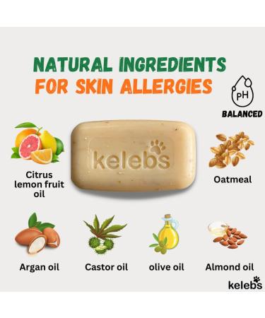 Kelebs Sensitive Dog Shampoo - Vegan Citrus Soap for Puppies | Lavender & Oatmeal | 3 Pack | Natural Dog Care - Buy Online on GoSupps.com