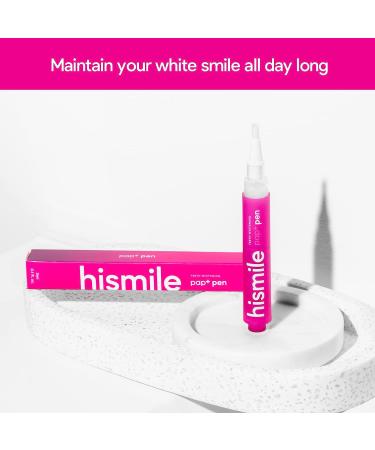 Hismile Pap+ Whitening Pen - Peroxide-Free & Sensitivity-Free Tooth Whitening for Hard to Reach Places - Buy Online on GoSupps.com