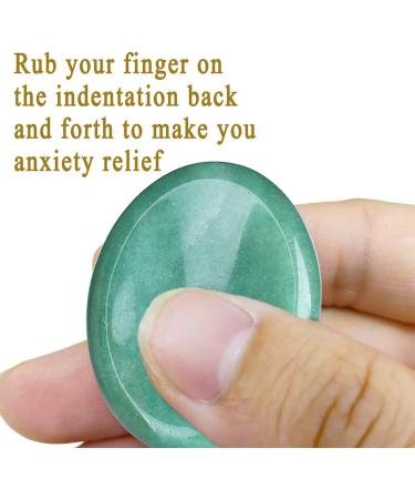 Buy Xiannvxi Green Aventurine Crystals - Polished Healing Stones for Stress Relief & Meditation | Natural Oval Palm Pocket Stones - Buy Online on GoSupps.com