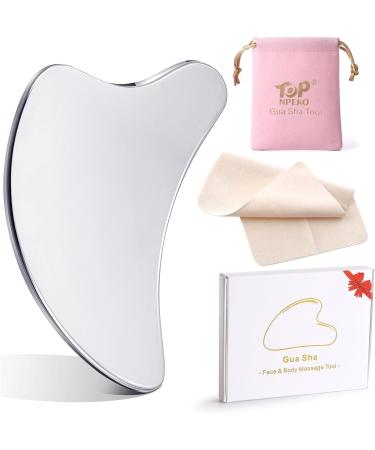 Buy Large Stainless Steel Gua Sha Facial Tool - Reduce Tension & Swelling with Dolphin-Shaped Schabemassage for Lymphatic Drainage - International Shipping Available - Buy Online on GoSupps.com