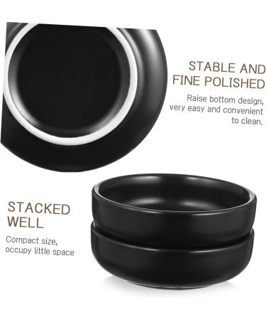 OUNONA 18 Pcs Japanese Seasoning Dish Serving Utensils I'm Wow Grilling Accessories Ceramic Dip Bowls Chafing Dishes Black Flatware Seasoning Bowl Dressing Dishes Side Dish re-usable 9X2.5CMx3pcs Blackx3pcs - Buy Online on GoSupps.com