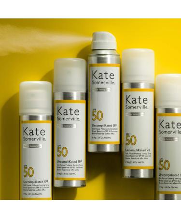 Kate Somerville UncompliKated SPF 50 - Face Sunscreen & Makeup Setting Spray | Daily Skin Care Matte Finish 3.4 Fl Oz - Shop Internationally - Buy Online on GoSupps.com