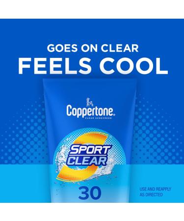 Coppertone SPORT Clear SPF 30 Water Resistant Sunscreen - 5 Fl Oz Tube - Buy Online on GoSupps.com