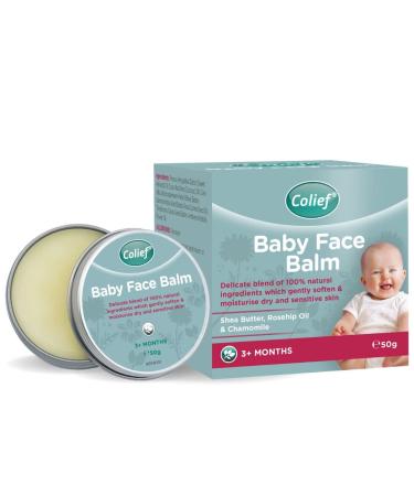 Colief Baby Face Balm | Blend Of 100% Natural Oils & Butters for Infants | Gently Soften & Moisturize Baby's Dry & Sensitive Skin | Contains Shea Butter  Chamomile  Rosehip Oil  Coconut Oil | Suitable For Babies 3+ Month...