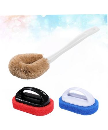 Buy SOLUSTRE 3pcs Tile Cleaning Brush Set - Effective Scouring Pads & Dishwasher Sponge for Easy Cleaning | International Shipping Available - Buy Online on GoSupps.com