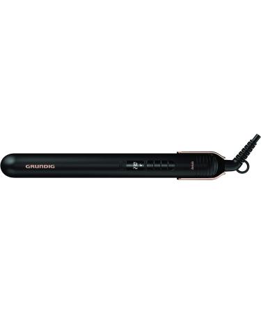 Grundig Naturashine HS 7030 Hair Smoothing Flat Iron & Hairstyler - Ionic Ceramic Plates 130 C to 230 C Hair Protection Mode - Black/Rose Gold - Buy Online on GoSupps.com
