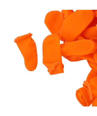 100 Pcs Non-Slip Latex Finger Cots - Wear-Resistant Protective Finger Gloves for Safe Handling - Buy Online on GoSupps.com