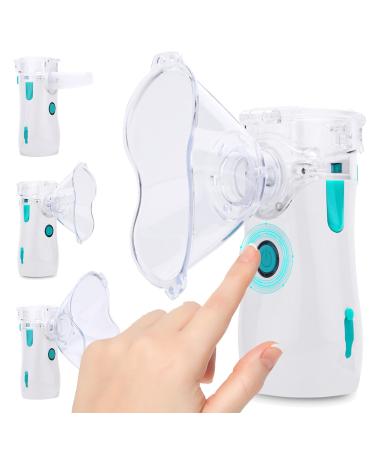 HithinkMed inhalation device inhalation devices for adults and children fuzling inhalation devices with 2 masks and mouthpieces quiet and adjustable inhalator for trips and at home -Gr n