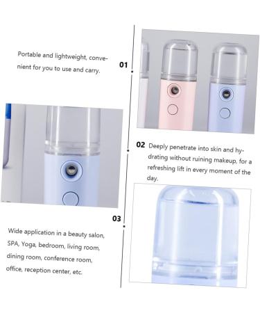 BIUDECO 1pc Portable Humidifier Plastic Humidifier Face Mist Sprayer Creative Humidifier Beauty Tool Skin Moistener Beauty Sprayer Spray Humidifier Women Humidifier Face Humidifier 14.5X4CM Blue - Buy Online on GoSupps.com