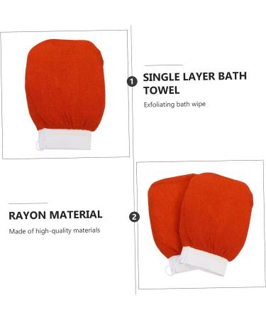FOMIYES 2pcs Grit Bath Scrubber Gloves - Body Cleaning Mittens for Exfoliation and Bathing - Buy Online on GoSupps.com