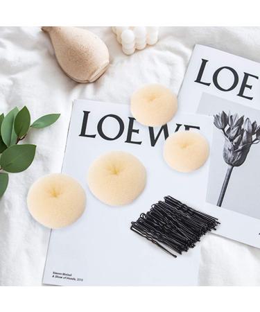 4-Piece Hair Donut Bun Maker Set & 10 Hairpins - Easy Hair Accessories for Dancers & Everyday Styles - Buy Online on GoSupps.com