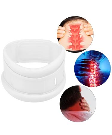Adjustable Cervical Collar for Pain Relief | Traction Fixation Orthosis - White - International Shipping Available - Buy Online on GoSupps.com